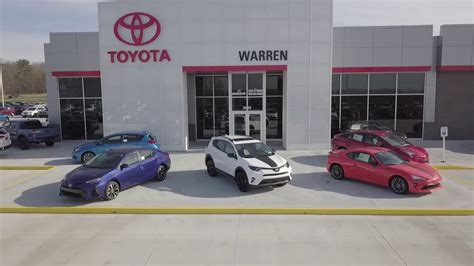 Toyota of warren - 2657 Niles-Cortland Rd SE Directions Warren, OH 44484. Toyota Of Warren Facebook YouTube Instagram. Home; SmartPath New Vehicles New Inventory. New Inventory ToyotaCare Toyota Safety Sense KBB Trade Value Current Incentives Vehicle Showroom New Specials Electrified Fuel Vehicles Shop By Model.